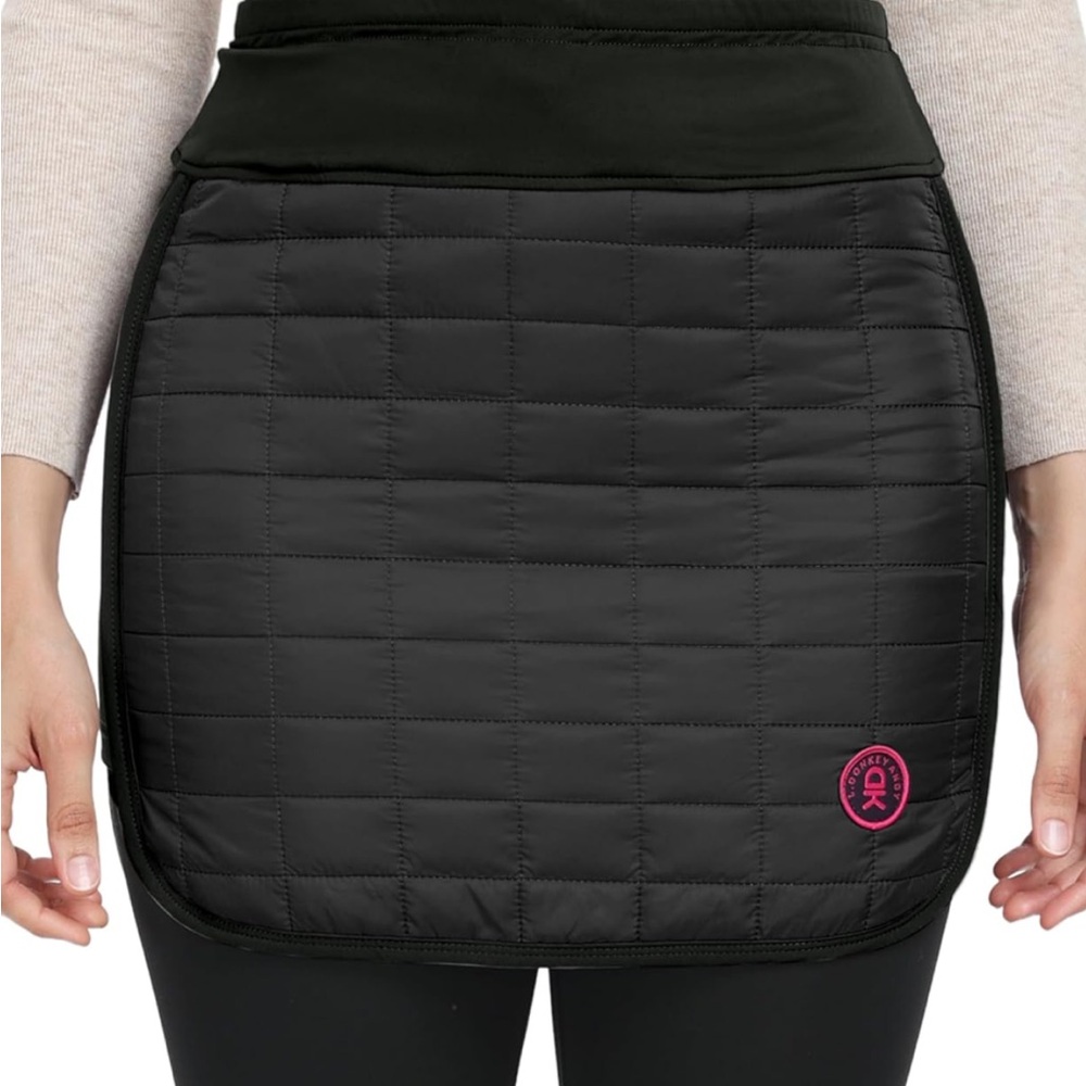 Women's Black Quilted Skirt